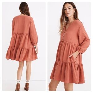 NWT Madewell Lightspun Colette Mini Dress